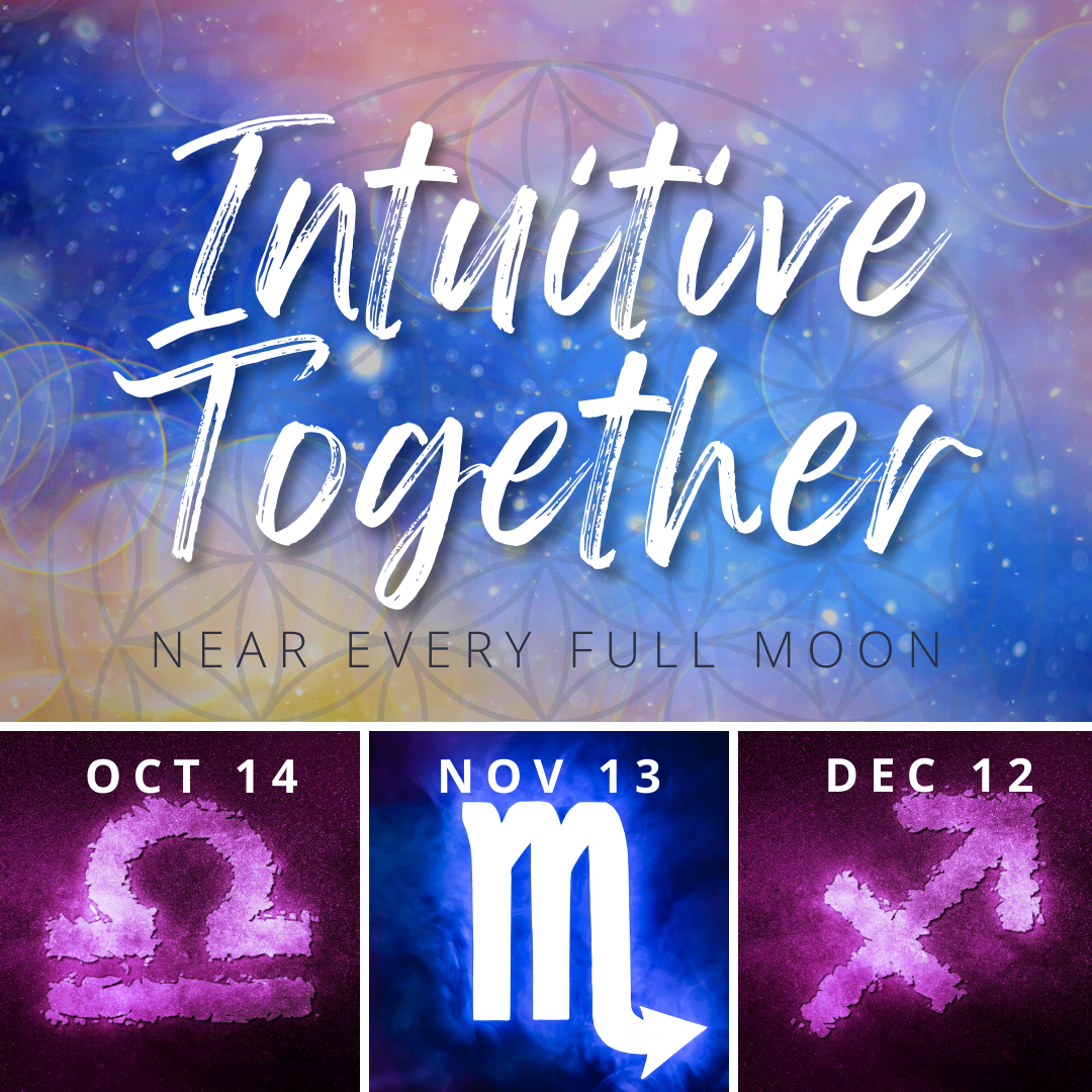 October 14, 2023 - Saturday 7-8:30pm PDT - Intuitive Together Libra "New Hunters Moon" - with Justin Crocket Elzie, Deni Luna, Michelle Keogh, and Neil McNeill