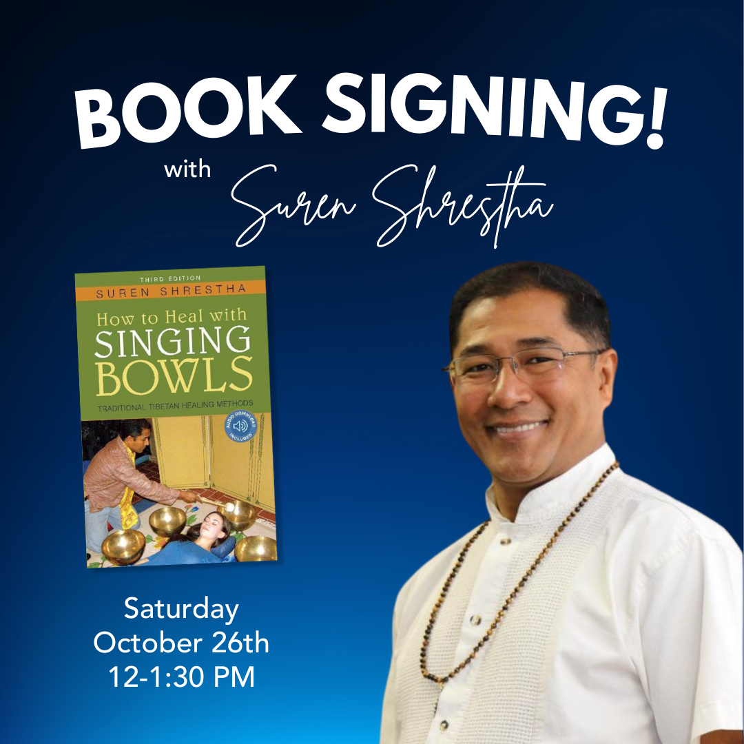 October 26th 2024 - Saturday 12-1:30 PM  - Book Signing - With Suren Shrestha